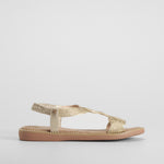 Sandalia hilos metal oro COMFEET