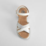 Sandalia bio de cuña plata COMFEET