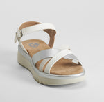 Sandalia bio de cuña plata COMFEET
