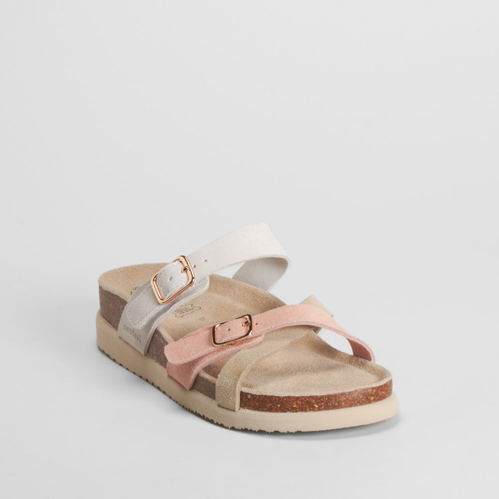 Sandalia bio cruzada piel multicolor COMFEET