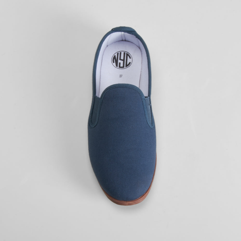 Zapatilla lona kung fu azul NYC