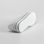 Zapatilla lona plataforma macrame blanca NYC