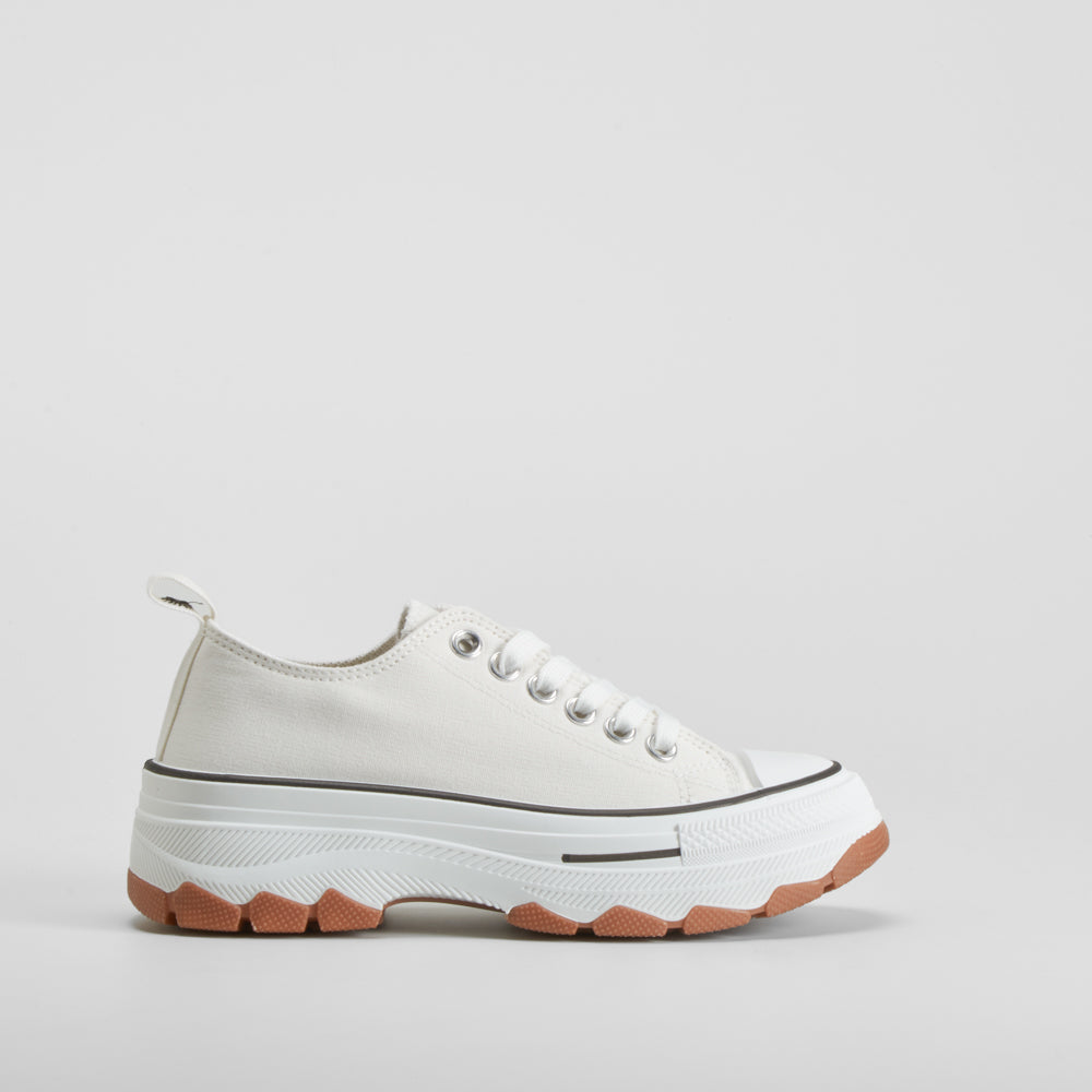 Zapatilla lona chunky blanca NYC
