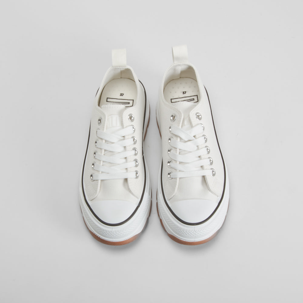 Zapatilla lona chunky blanca NYC