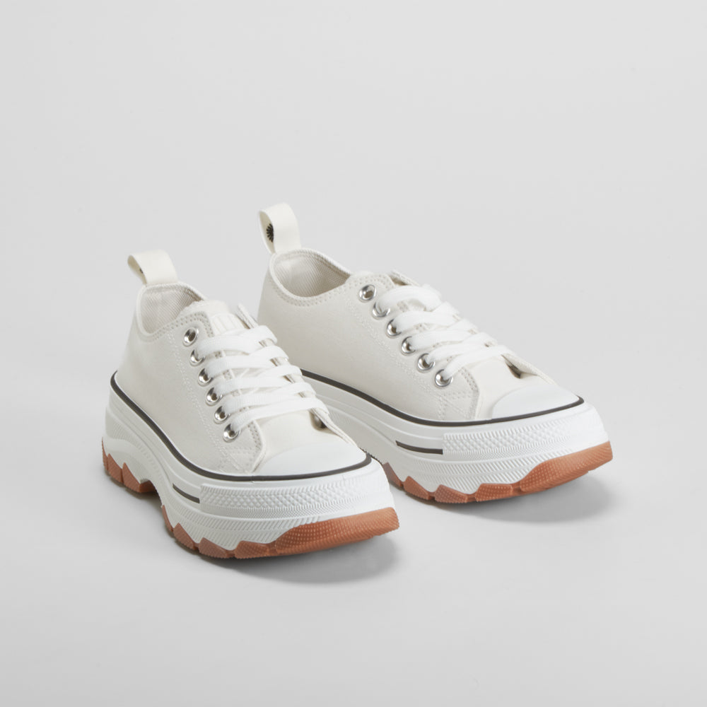 Zapatilla lona chunky blanca NYC