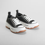 Zapatilla lona chunky negra NYC