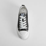 Zapatilla lona plataforma negra suela blanca NYC