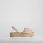 Menorquina plataforma yute beige NYC