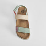 Sandalia bio tira yute velcros multicolor NYC