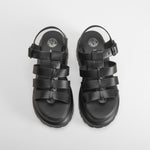 Sandalia tiras chunky negra NYC