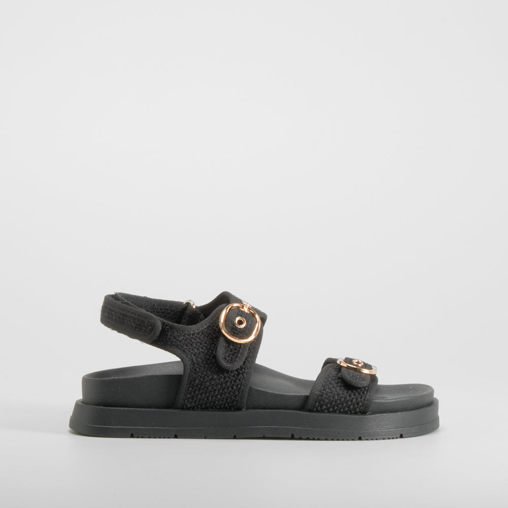 Sandalia bio negra NYC