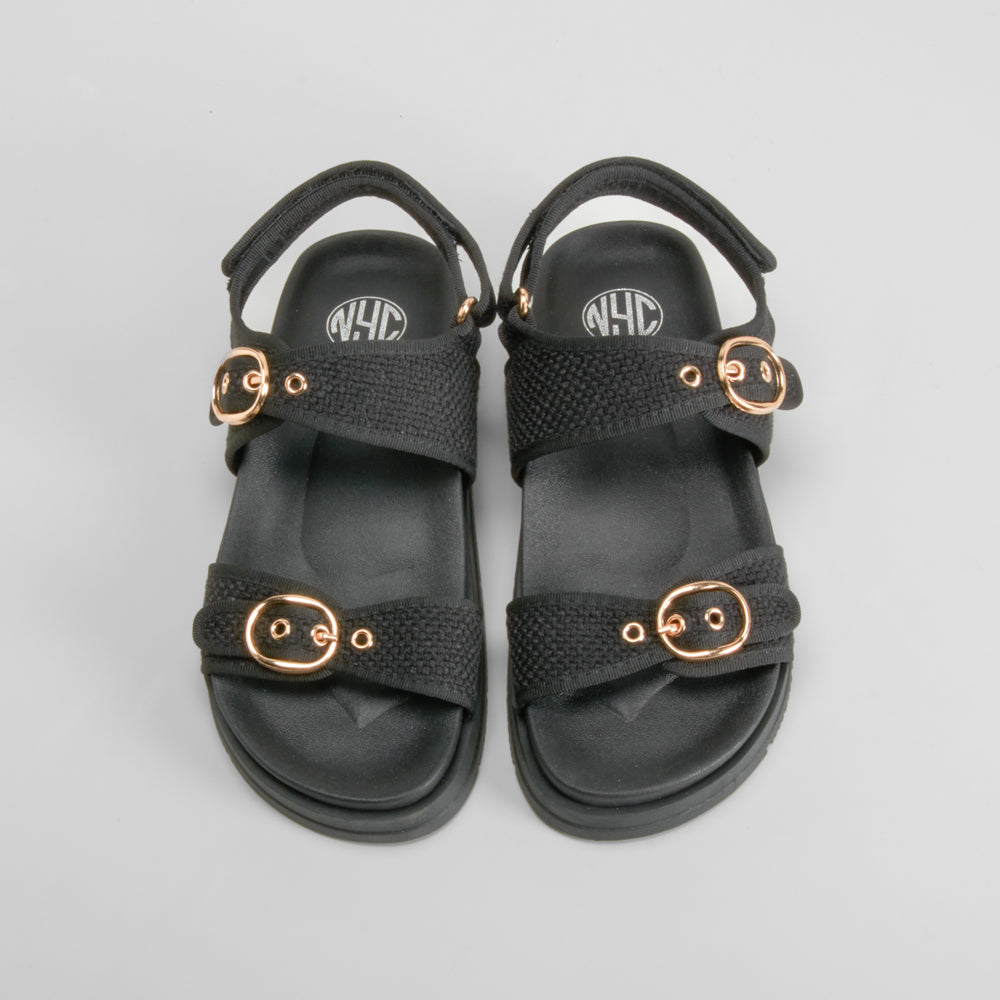 Sandalia bio negra NYC