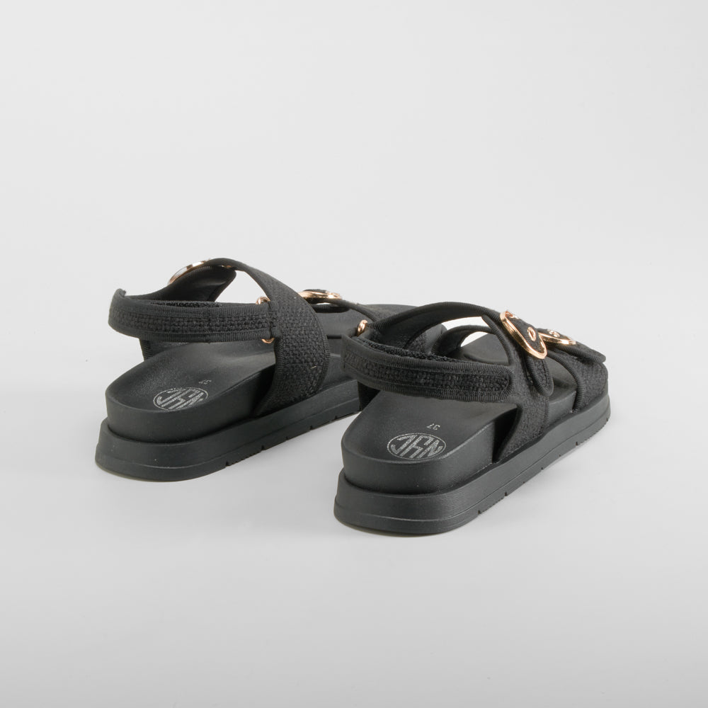 Sandalia bio negra NYC