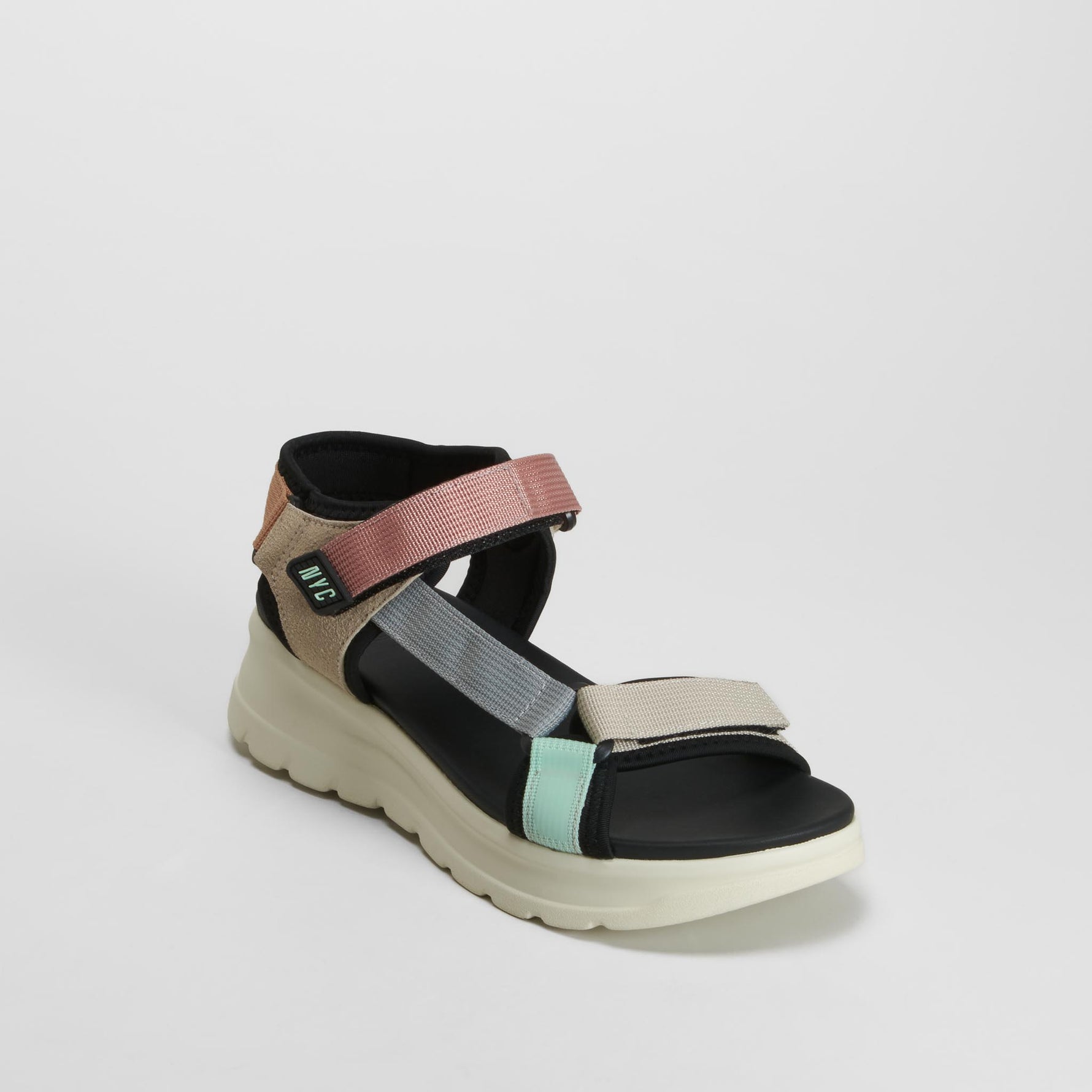 Sandalia velcro multicolor NYC