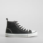 Zapatilla lona alta negra NYC