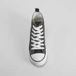 Zapatilla lona alta negra NYC