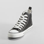 Zapatilla lona alta negra NYC