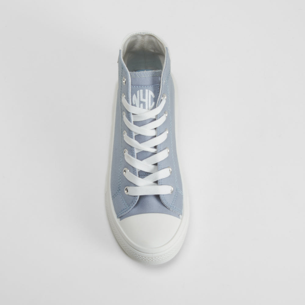 Zapatilla lona alta azul NYC