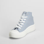 Zapatilla lona alta azul NYC