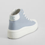 Zapatilla lona alta azul NYC
