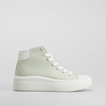 Zapatilla lona alta verde NYC