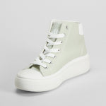 Zapatilla lona alta verde NYC