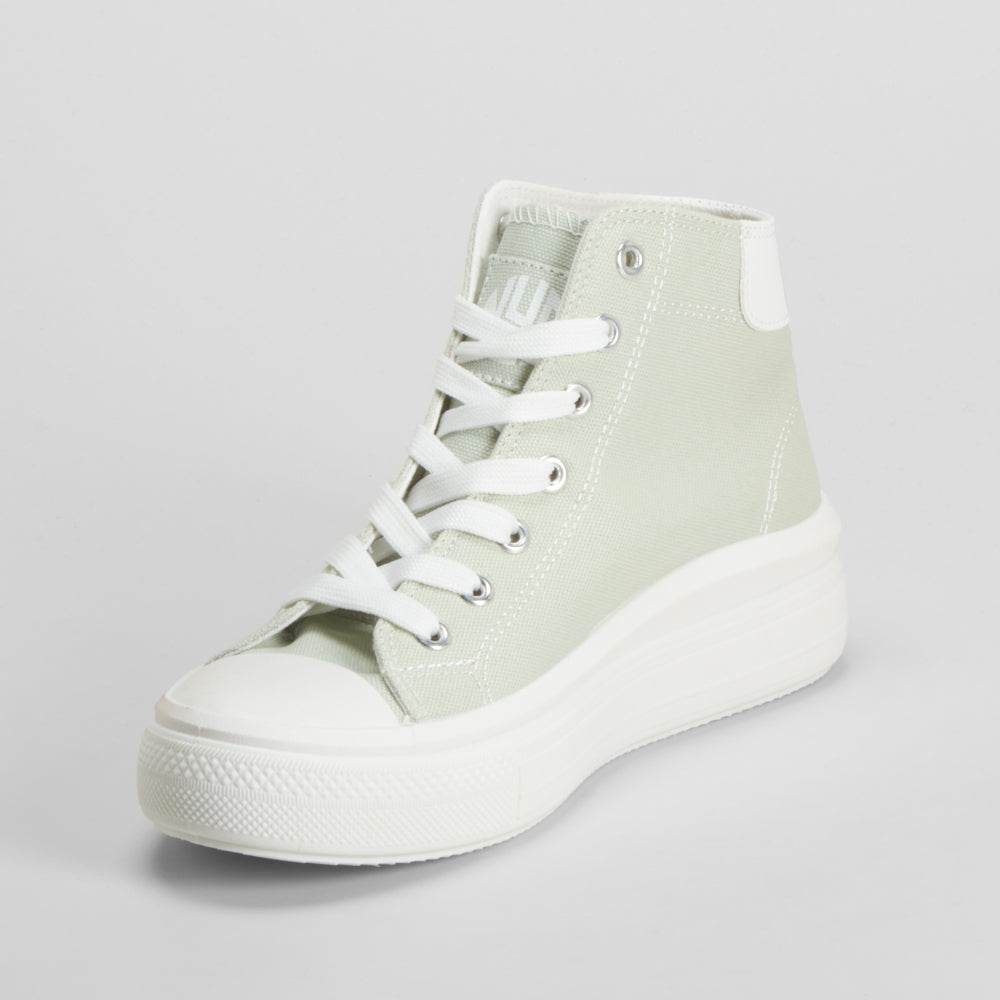 Zapatilla lona alta verde NYC