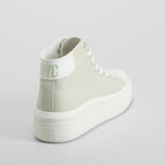 Zapatilla lona alta verde NYC