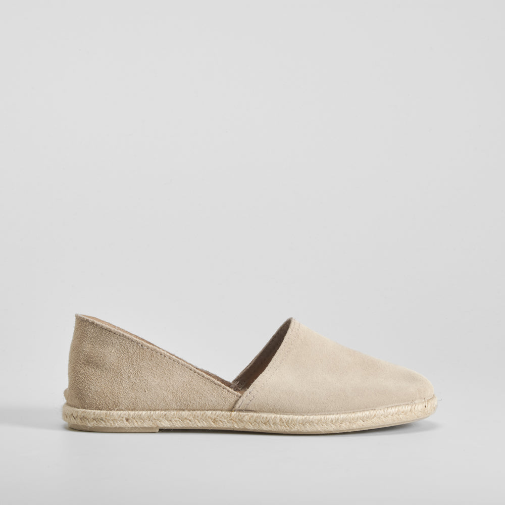 Yute plano en piel beige SENDA ROAD