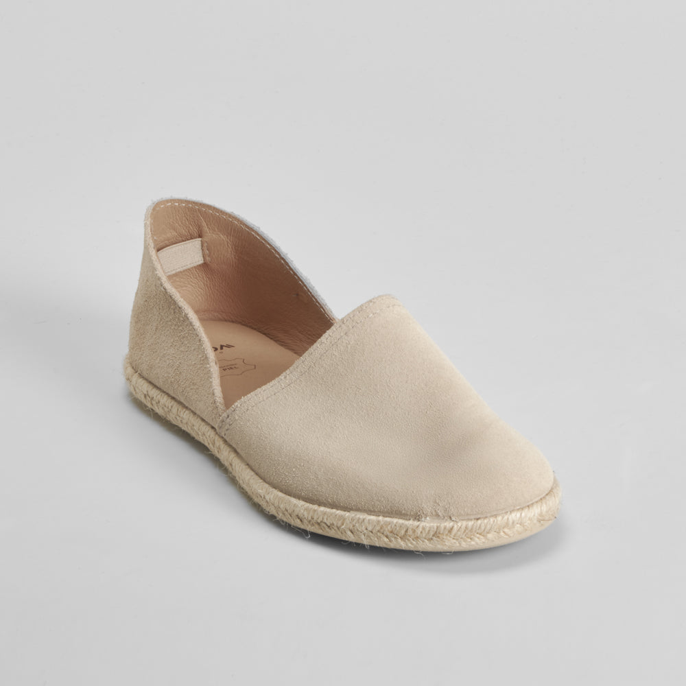 Yute plano en piel beige SENDA ROAD