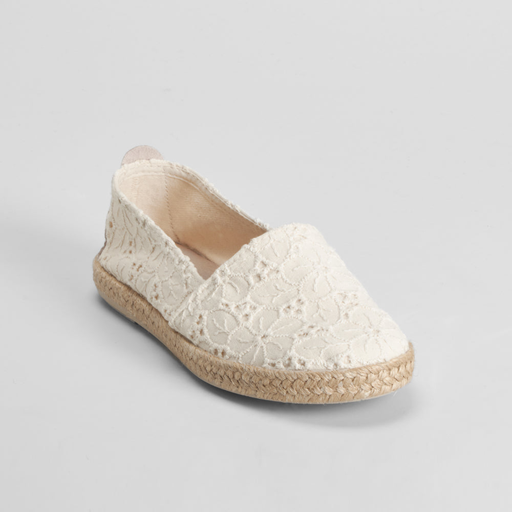 Alpargata de yute y macrame color crudo SENDA ROAD