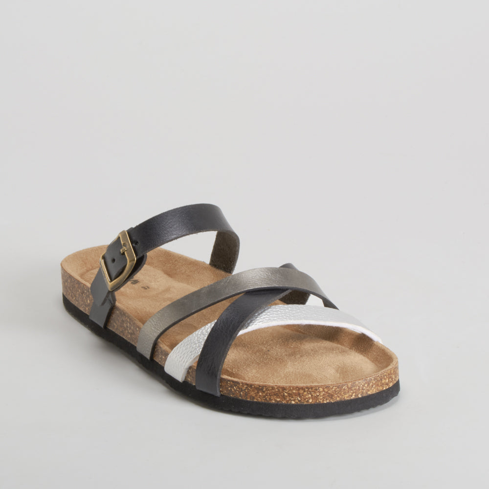 Sandalia bio tiras negra SENDA ROAD