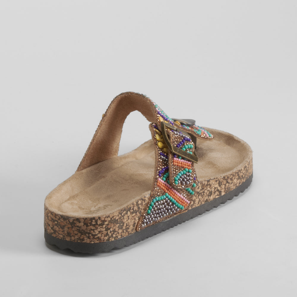 Sandalia bio dedo abalorios multicolor SENDA ROAD