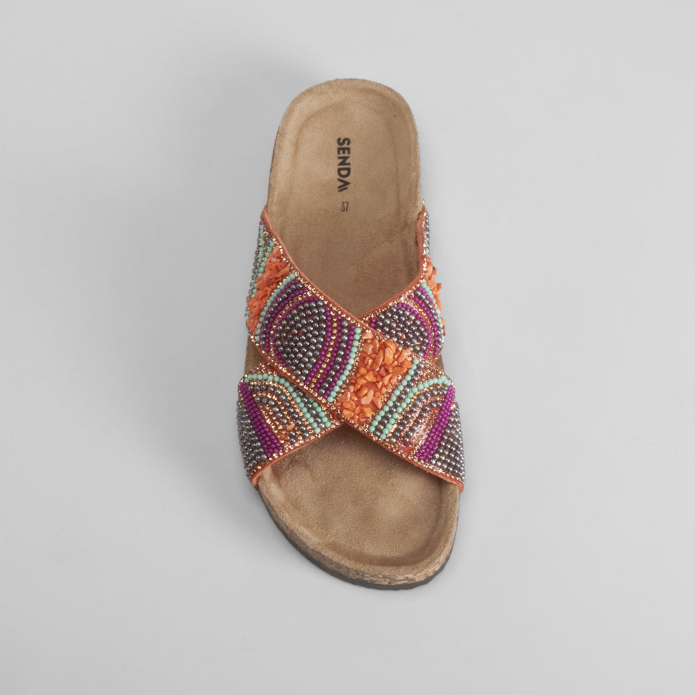 Sandalia bio abalorios multicolor SENDA ROAD