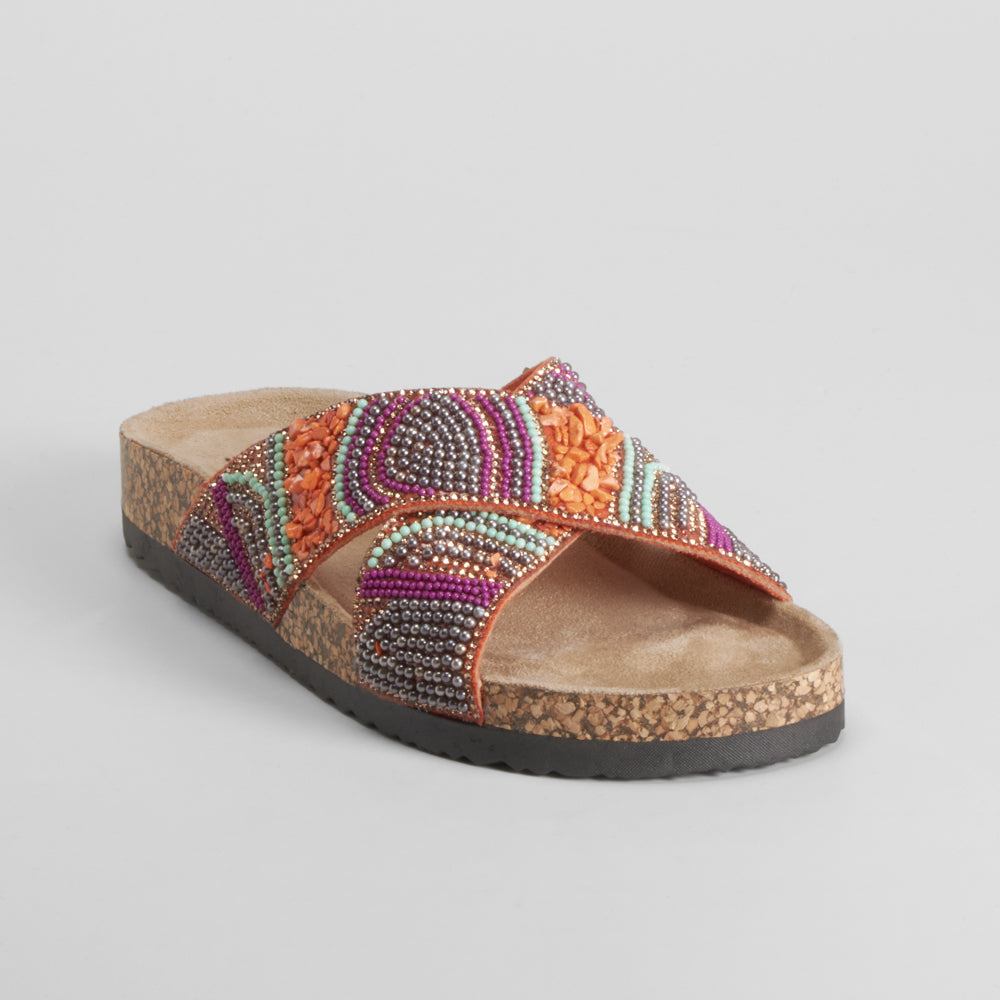 Sandalia bio abalorios multicolor SENDA ROAD