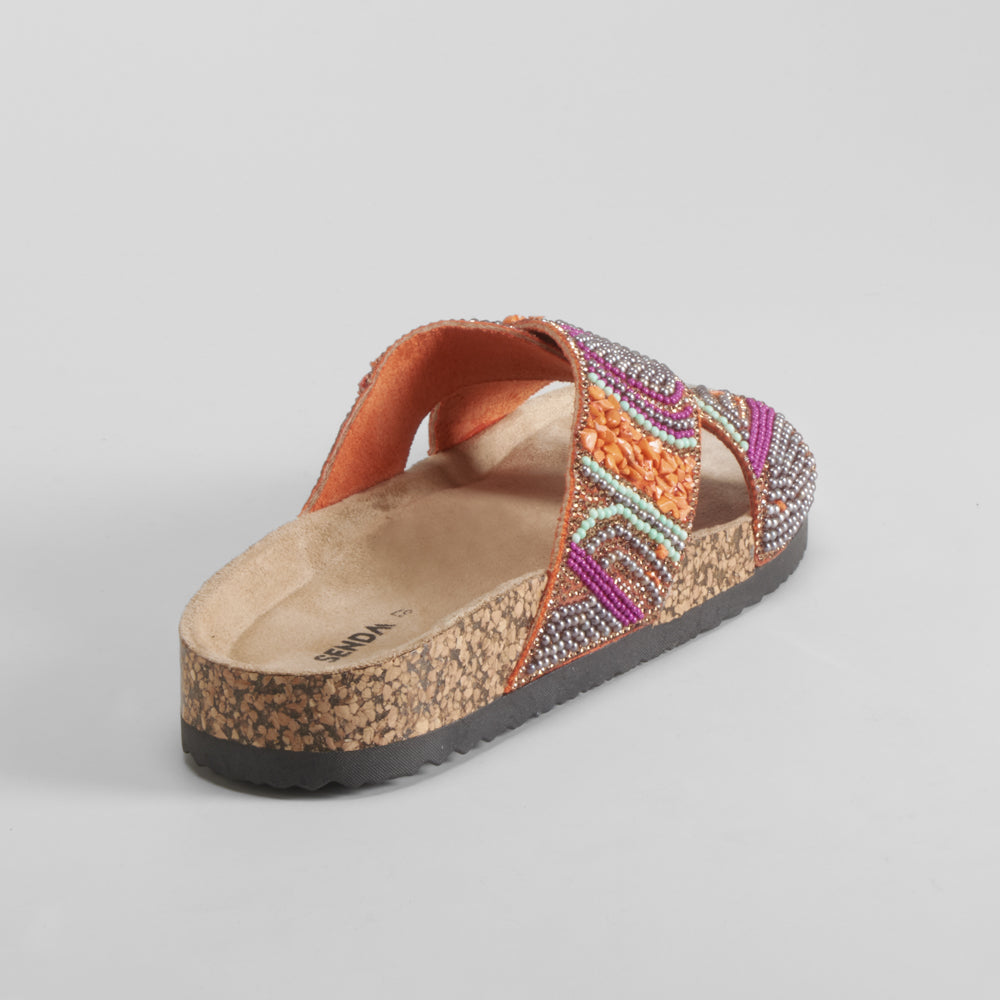 Sandalia bio abalorios multicolor SENDA ROAD