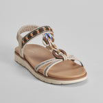 Sandalia aros madera beige SENDA ROAD