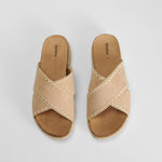 Sandalia bandeleta cruzada beige SENDA ROAD