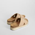 Sandalia bandeleta cruzada beige SENDA ROAD