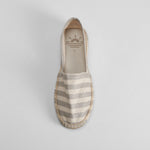 Alpargata a rayas beige COCONUT