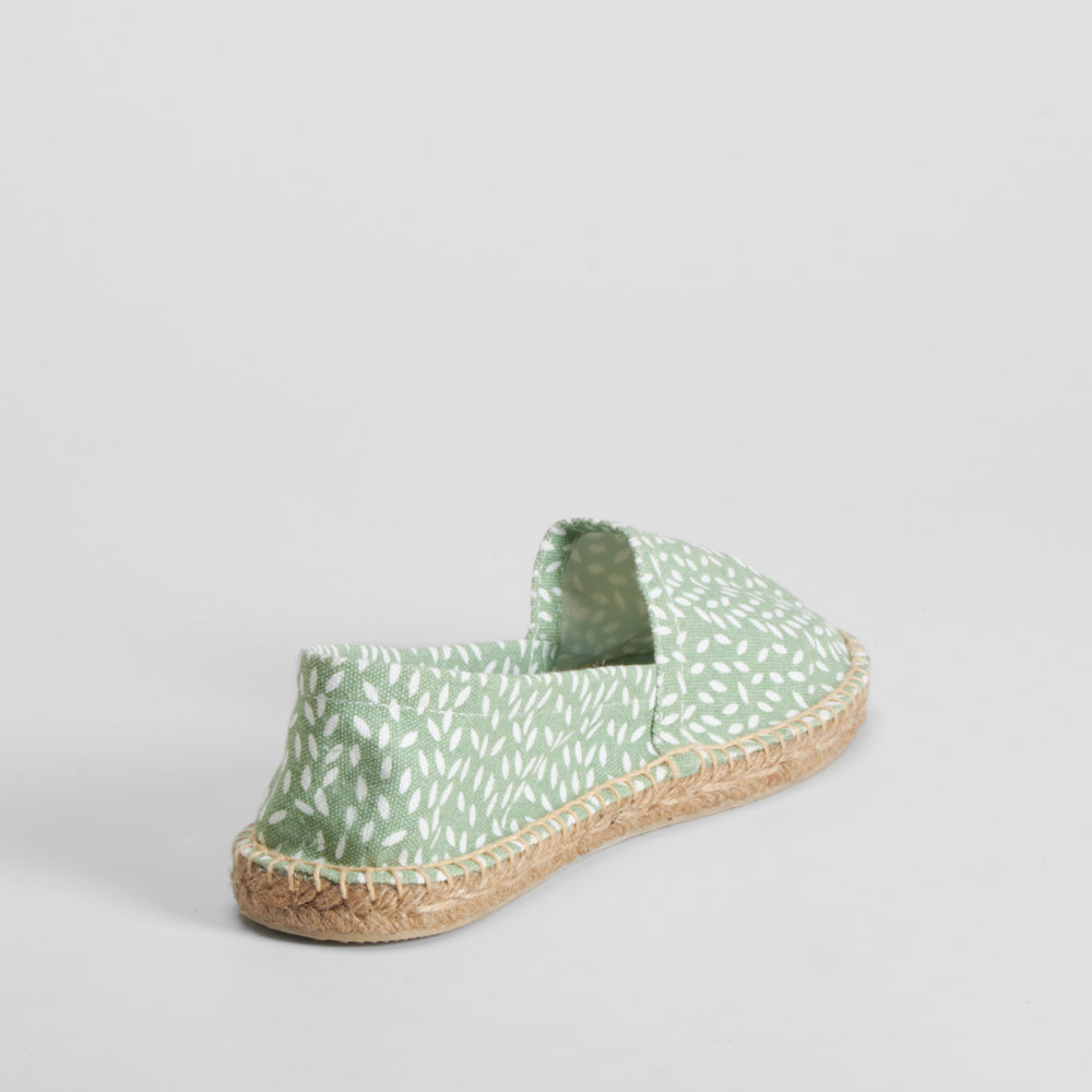 Alpargata estampada verde COCONUT