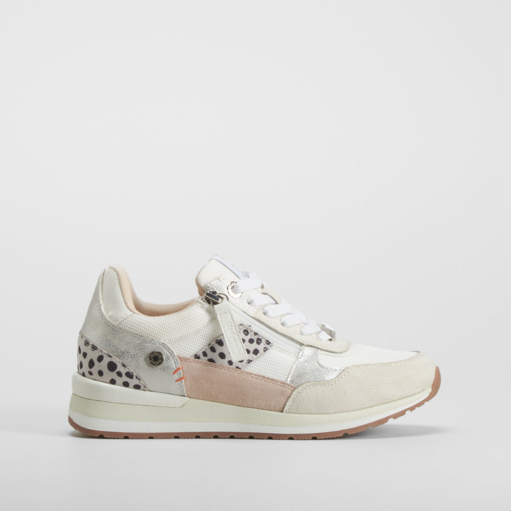 Sneaker cremallera lateral blanco REFRESH