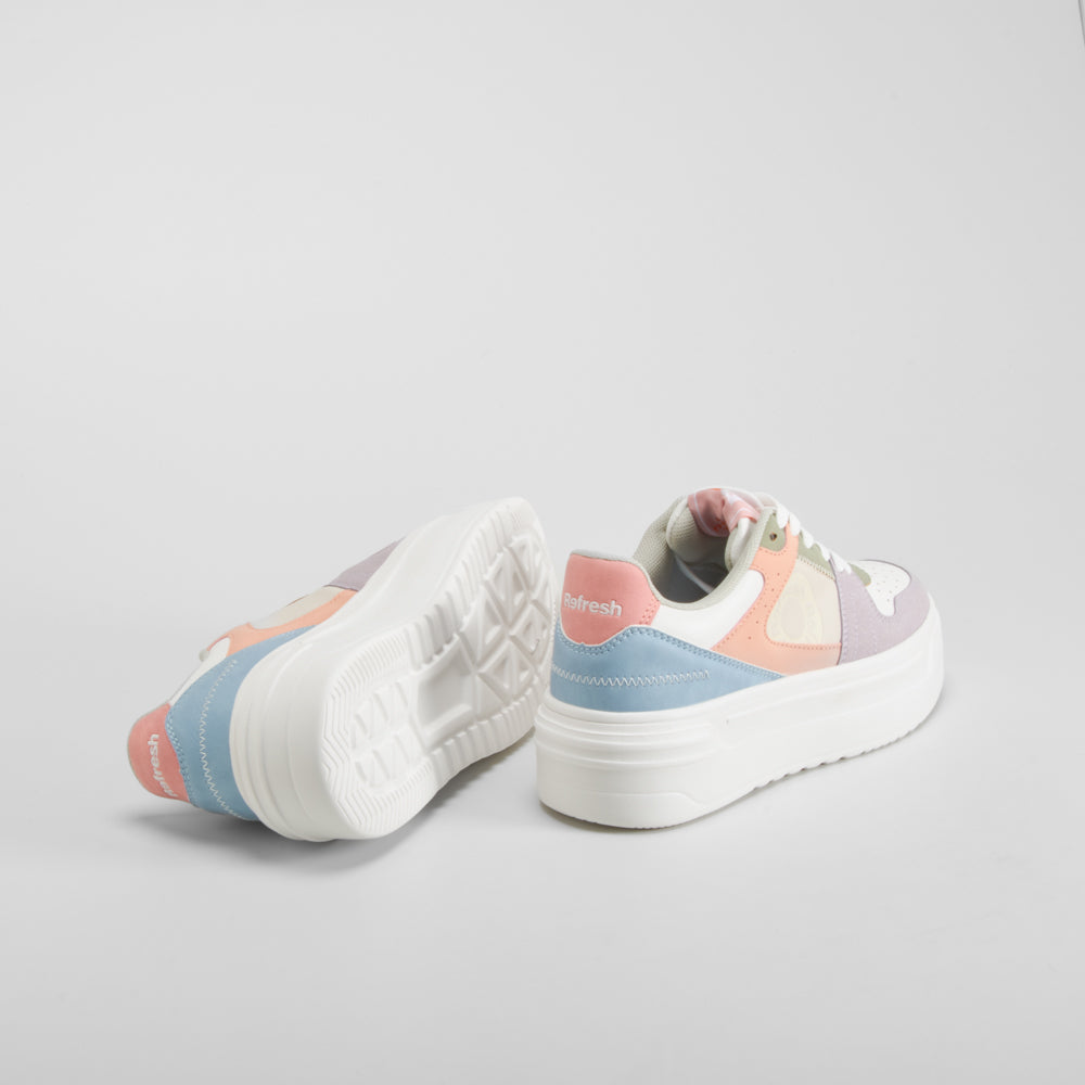 Zapatilla casual plataforma multicolor REFRESH