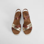 Sandalia cuña bio camel XTI
