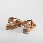 Sandalia tricolor taupe REFRESH