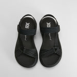 Sandalia tiras velcro negra XTI