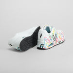 Deportiva UNO blanca dibujo multicolor SKECHERS