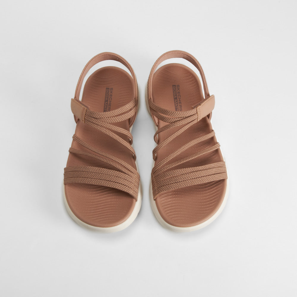Sandalia Go Walk Flex marrón SKECHERS