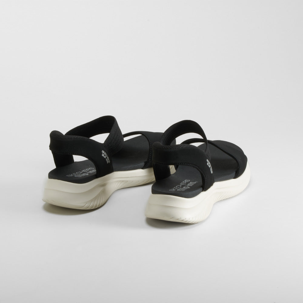 Sandalia slip in Go Walk Flex negra SKECHERS