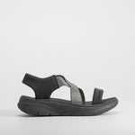 Sandalia deportiva walking negra UTWO